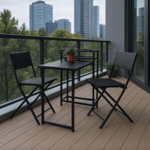 Conjunto Plegable Para Balcón o Terraza